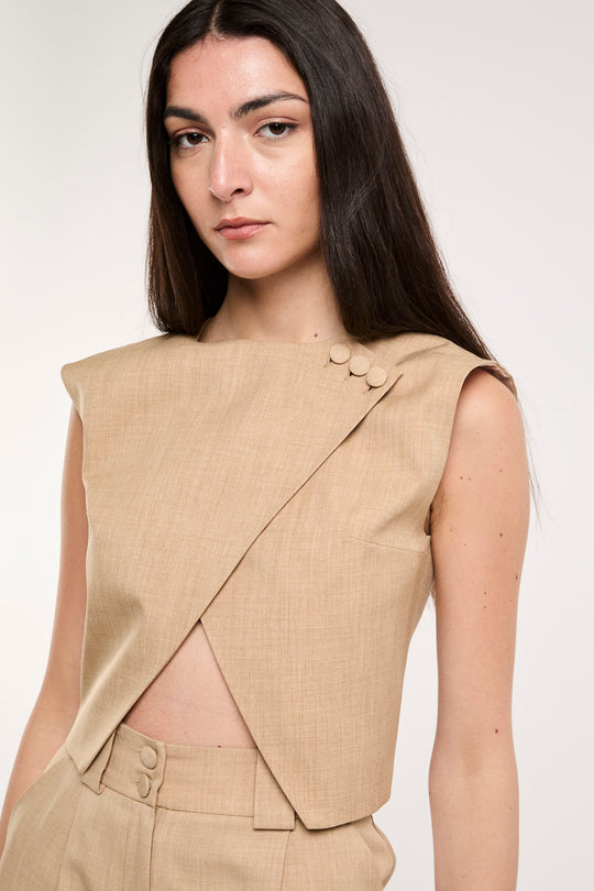 ACTUALEE Top/Gilet 7666