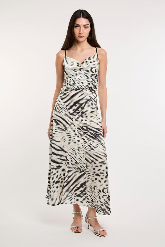 Bushwick NY Abito lungo Animalier 7115