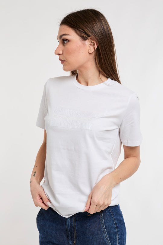 Elisabetta Franchi T-Shirt Logo Ricamo 7045