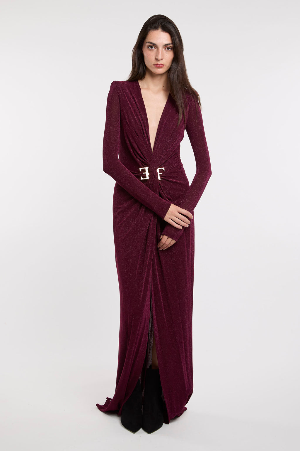 Elisabetta Franchi Abito Red Carpet 6068 Bordeaux Donna » Miss