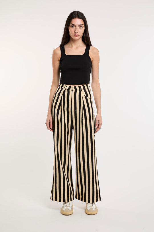 NINA MARS Pantaloni a Righe 7201