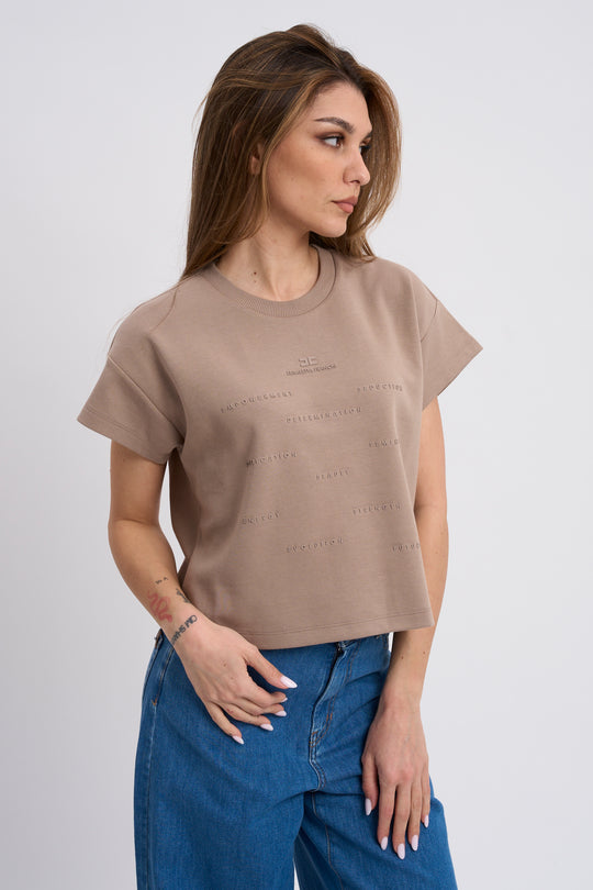 Elisabetta Franchi T-Shirt Lettering 1039