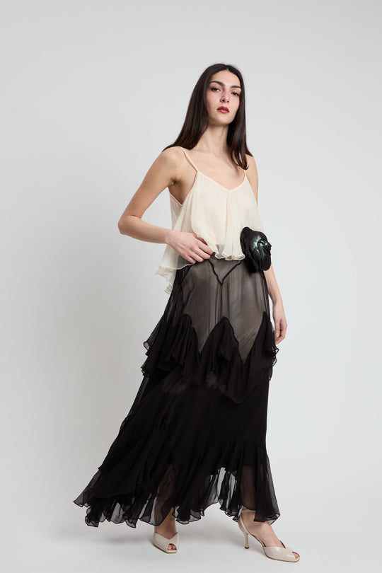 MESS DEMOISELLES Abito Balze Bicolor 1070