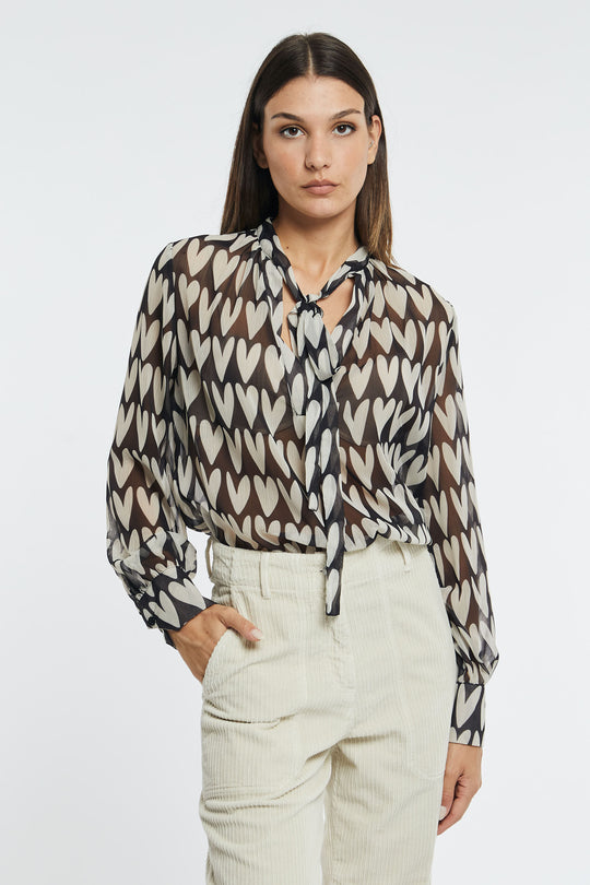 Bushwick NY Camicia cuori 4777