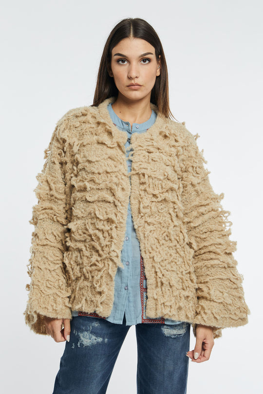 Solotre Cardigan Punto pelliccia  4298