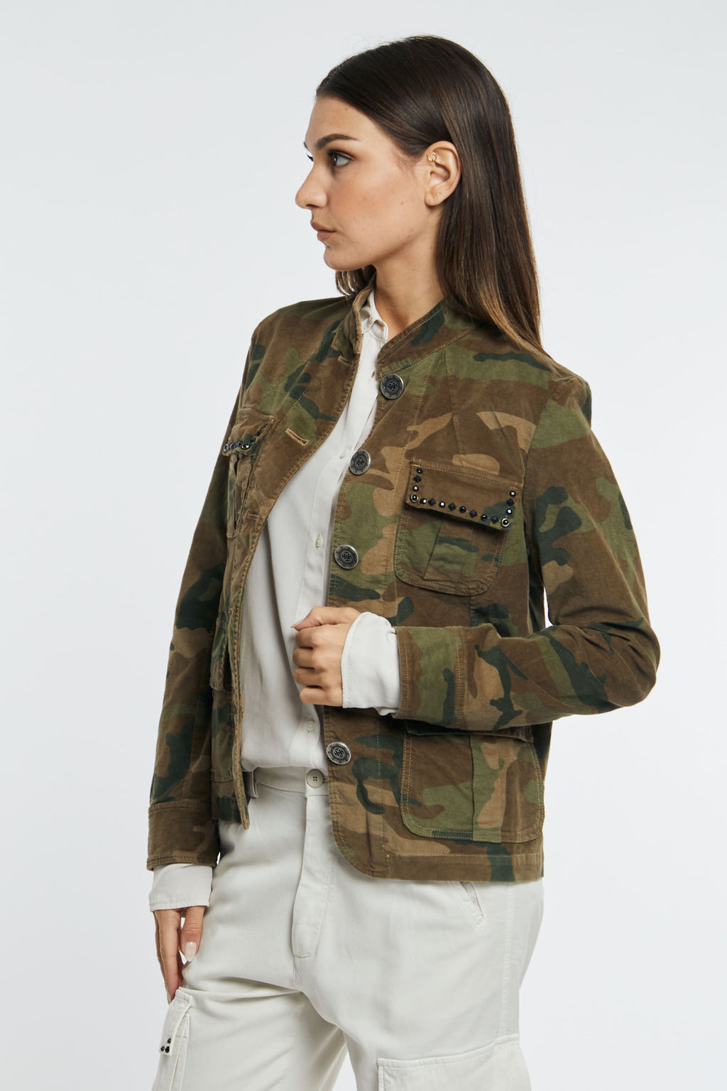 Vicolo Giacca Giacca Stile Militare GIACCA MILITARE DONNA 2025