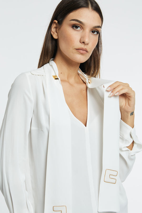 Elisabetta Franchi Camicia con sciarpa 4110