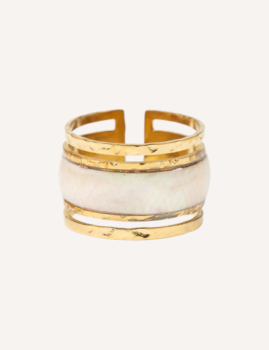 MKN Jewels Anello Fascia con Madreperla 1809