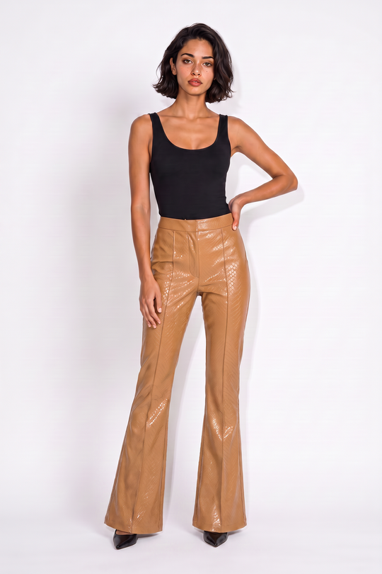 Elisabetta Franchi Pantaloni Simil Pelle 2158