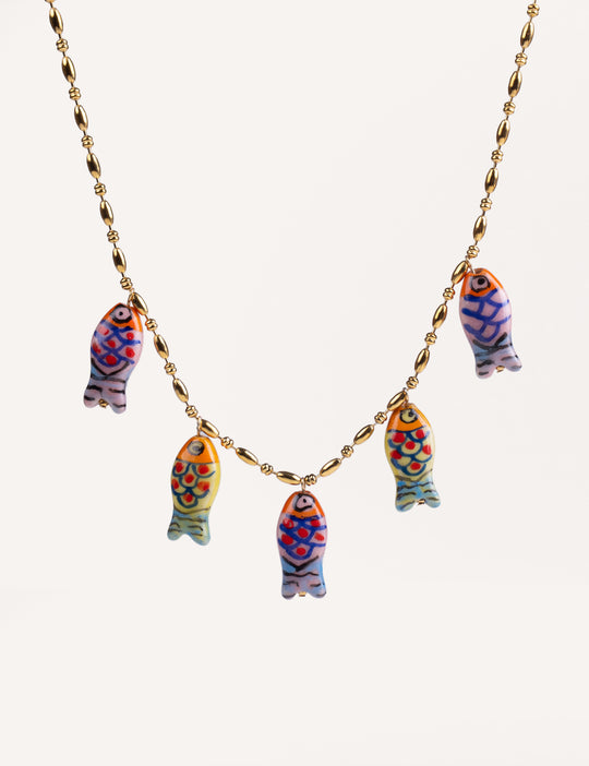 MKN Jewels Collana con Charms Pesci 2084