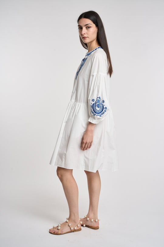 MaxMara Abito In cotone con ricami 5774