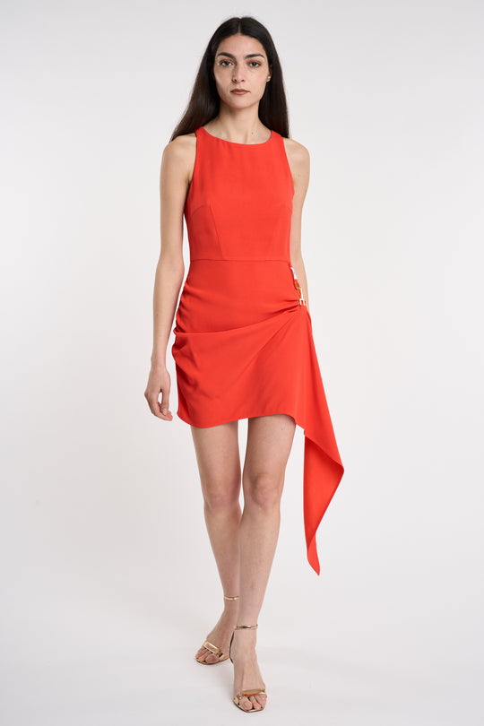 Elisabetta Franchi Mini abito con drappo 5064
