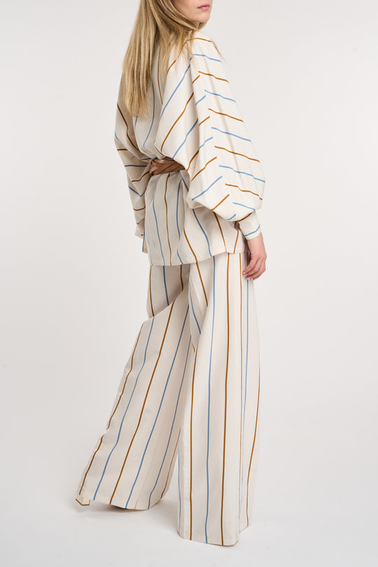 Stella Jean Panataloni palazzo a righe 5717