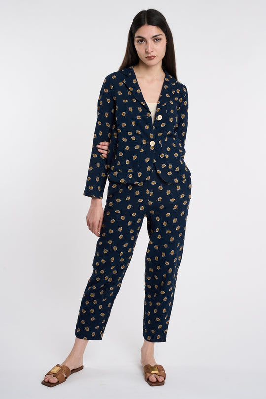 Nice Things Pantaloni Stampa Flowers 5660