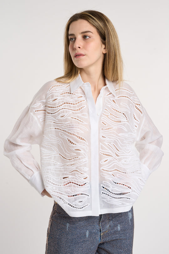 MaxMara Camicia con ricami 5791