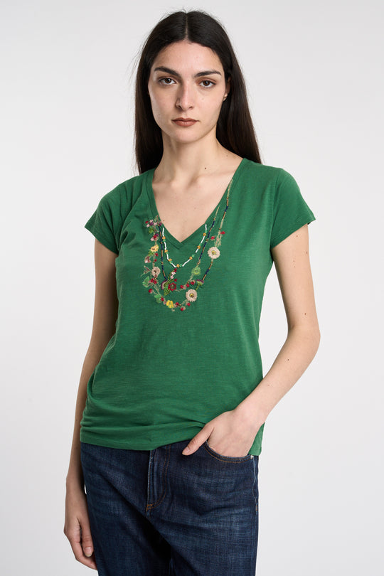 Leon & Harper T-Shirt motivo collanine 5727