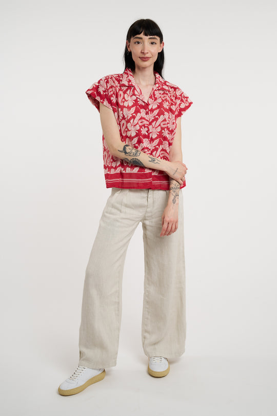 Maison Hotel Pantaloni Lino 7592