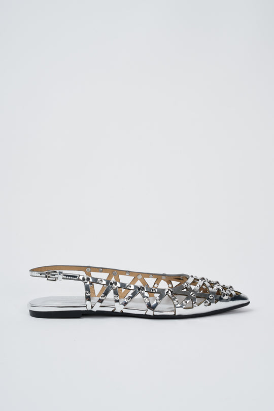 ASH Slingback Silver 7156