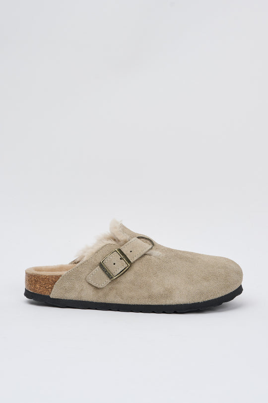 Birkenstock Boston shearling taupe  6243
