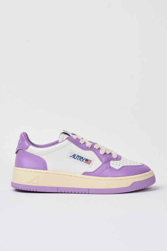 Autry Medalist Low Bicolor Bianco/Lilla 5205