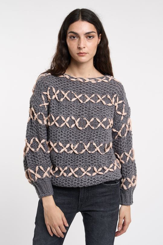 Meisïe Maglia Fatta a Mano  6489