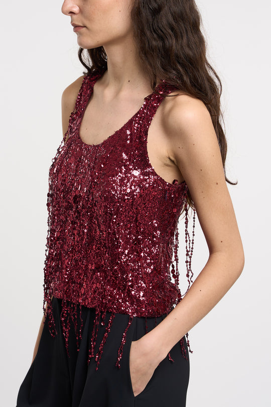 Elisabetta Franchi Top Ricamato 6054