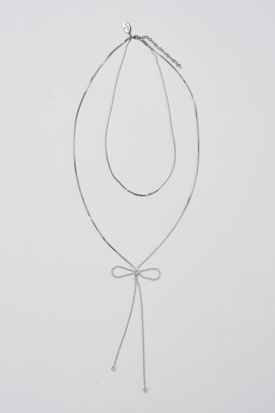 MaxMara Collana Strass Silver 6370