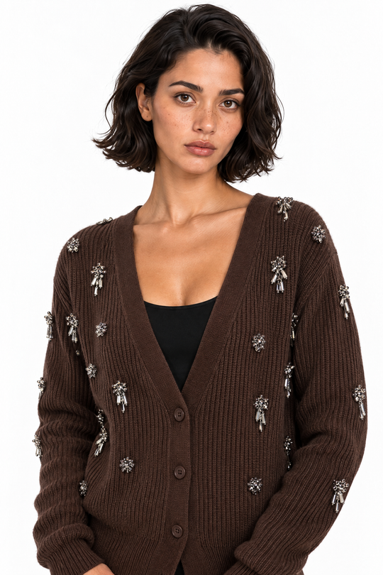 Isabel Blanche Cardigan Over Ricamato 2624