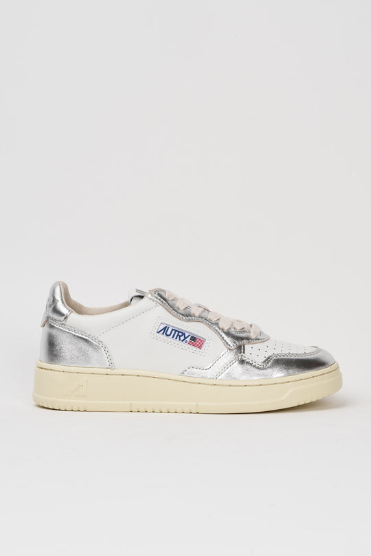 Autry Medalist Low White/Silver 5203