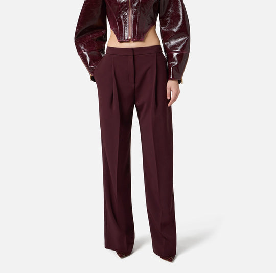 Elisabetta Franchi Pantaloni in Crepe Fluido 9106