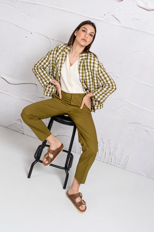 Solotre Giacca macro Vichy 3309