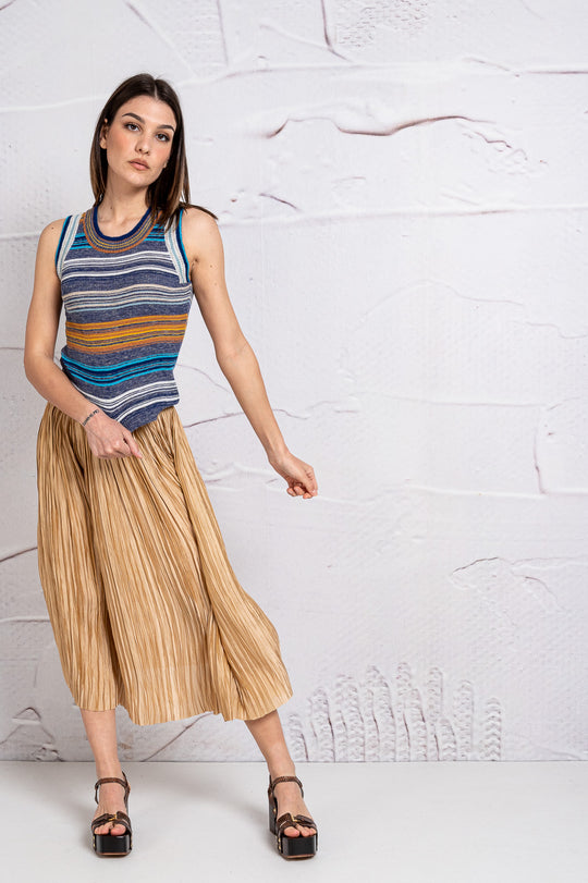 Roberto Collina Gonna Plissè 3370