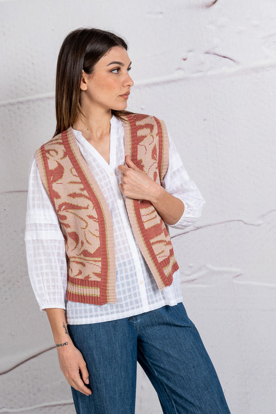 Meisïe Gilet in maglia 3804