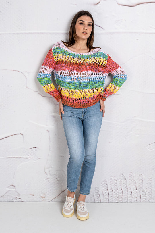 Roberto Collina Maglia Traforata 3369